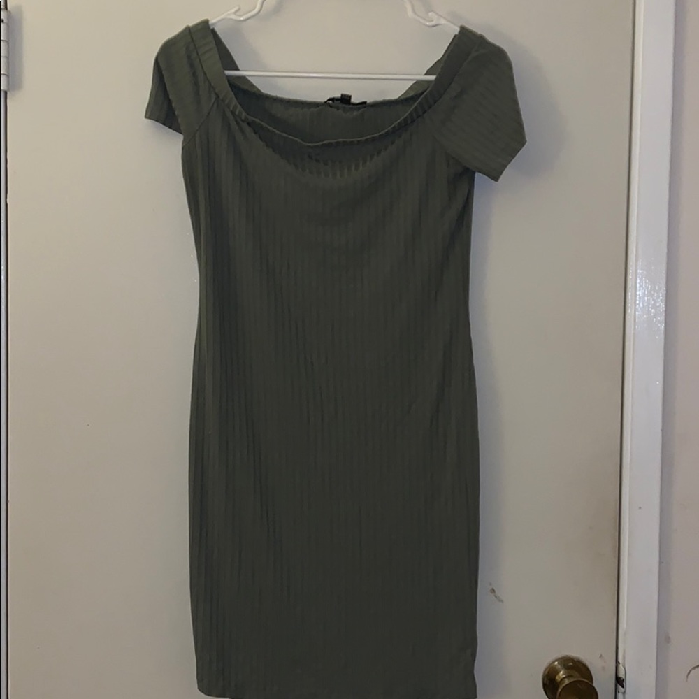 Olive Green Dress (: